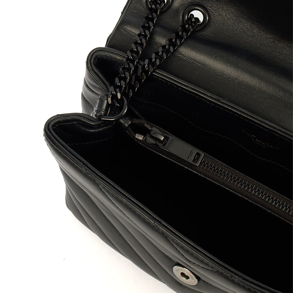Saint Laurent Cross Body Lou Lou - Small in Black, Leather — Alternate View 21