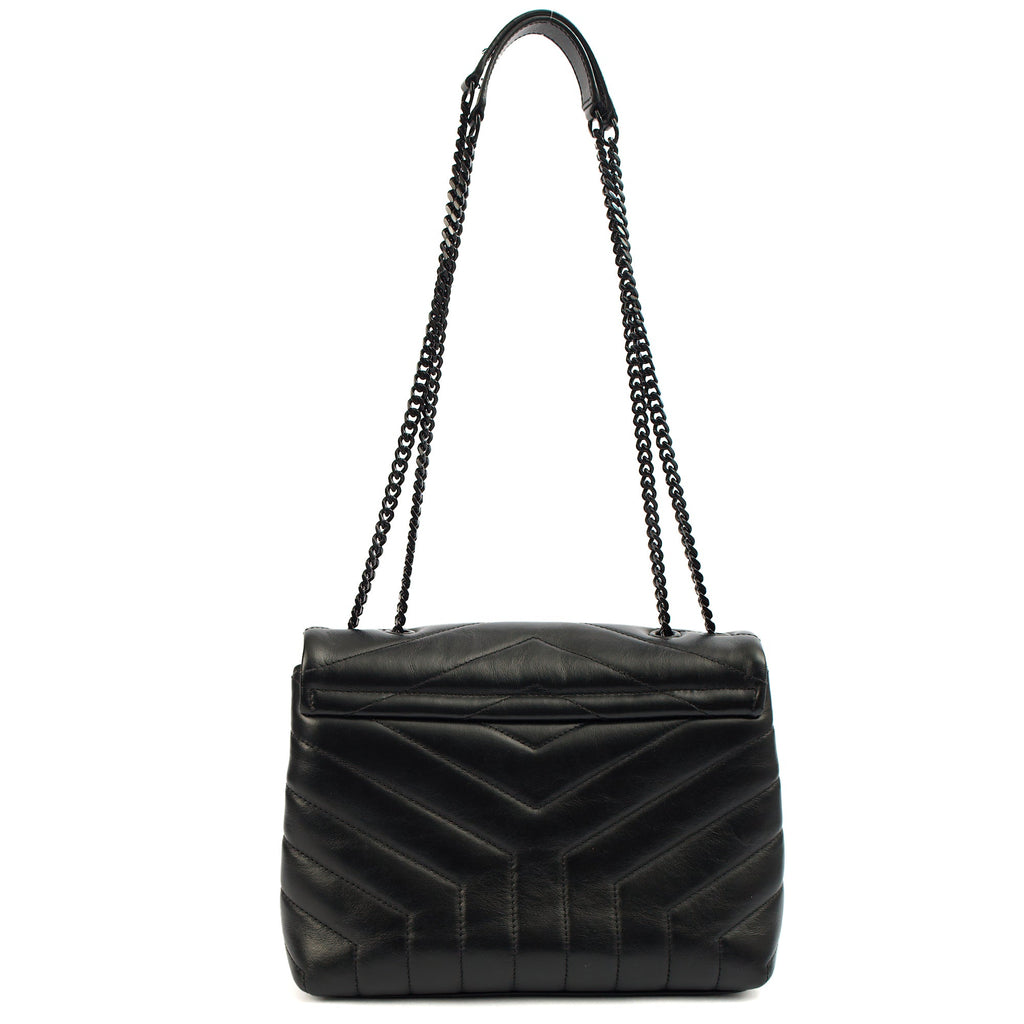 Saint Laurent Cross Body Lou Lou - Small in Black, Leather — Alternate View 12