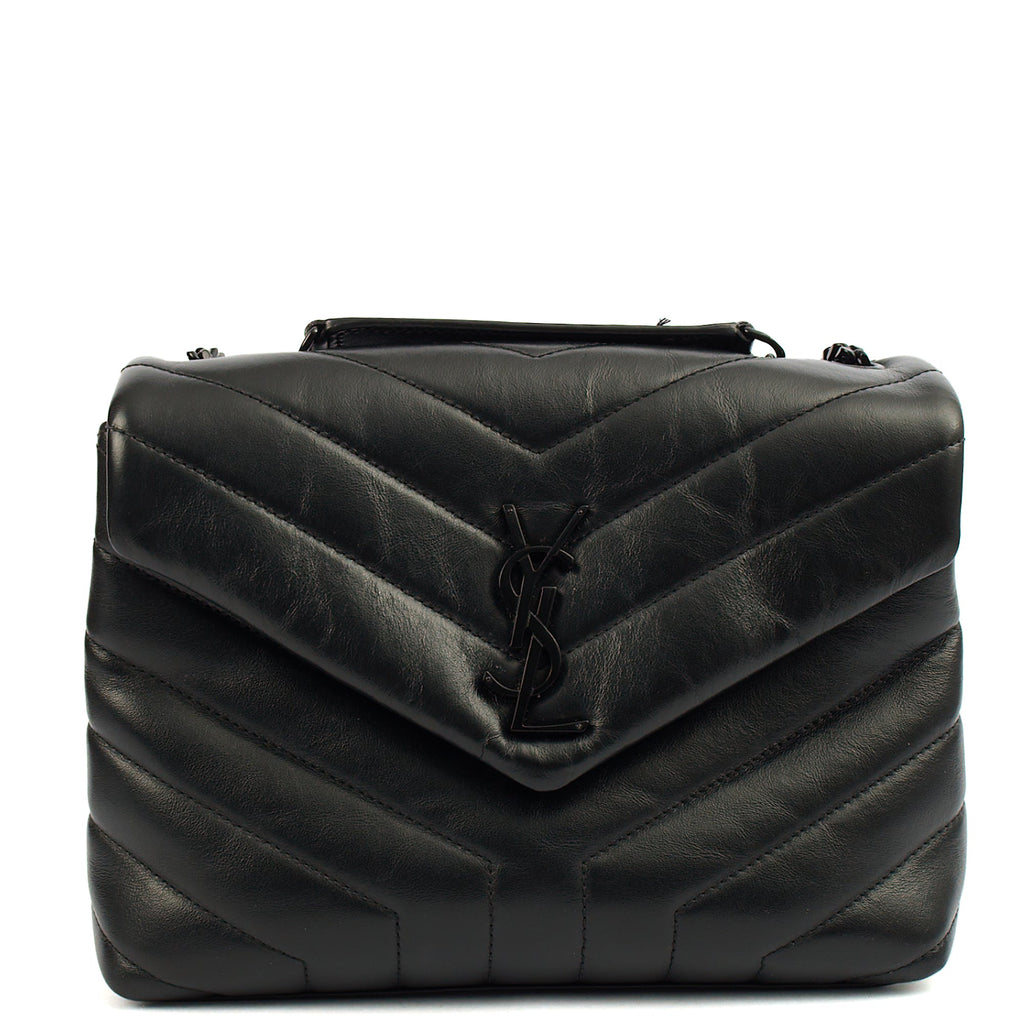 Saint Laurent Cross Body Lou Lou - Small in Black, Leather — Alternate View 8