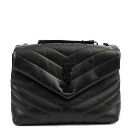 Saint Laurent Cross Body Lou Lou - Small in Black, Leather — Alternate View 8