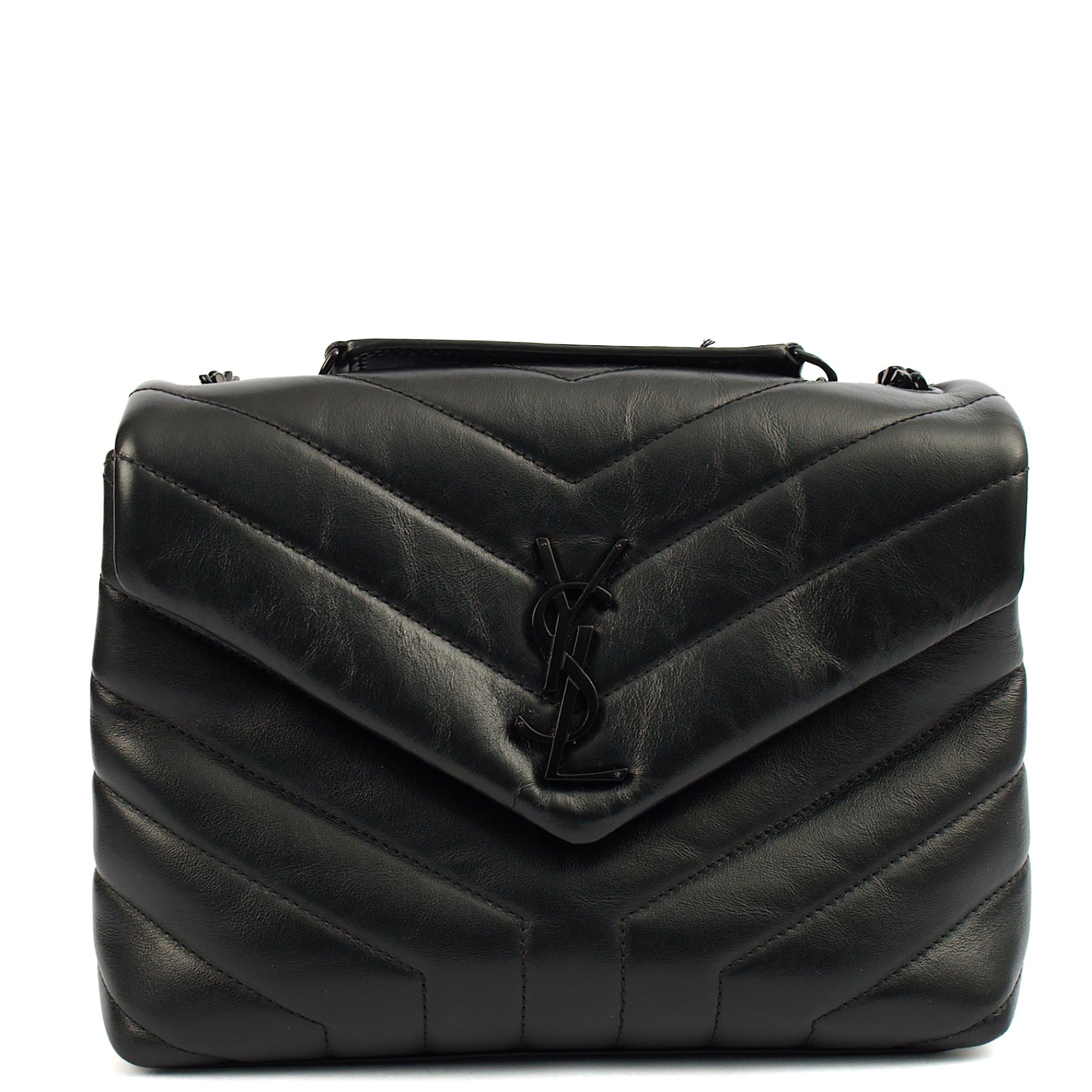 Saint Laurent Cross Body Lou Lou - Small in Black, Leather — Alternate View 15