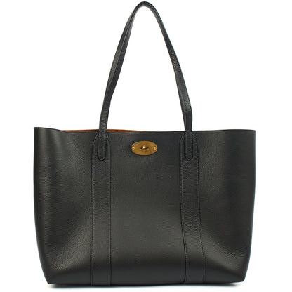 Mulberry Tote Bayswater Tote in Black, Leather — Front View