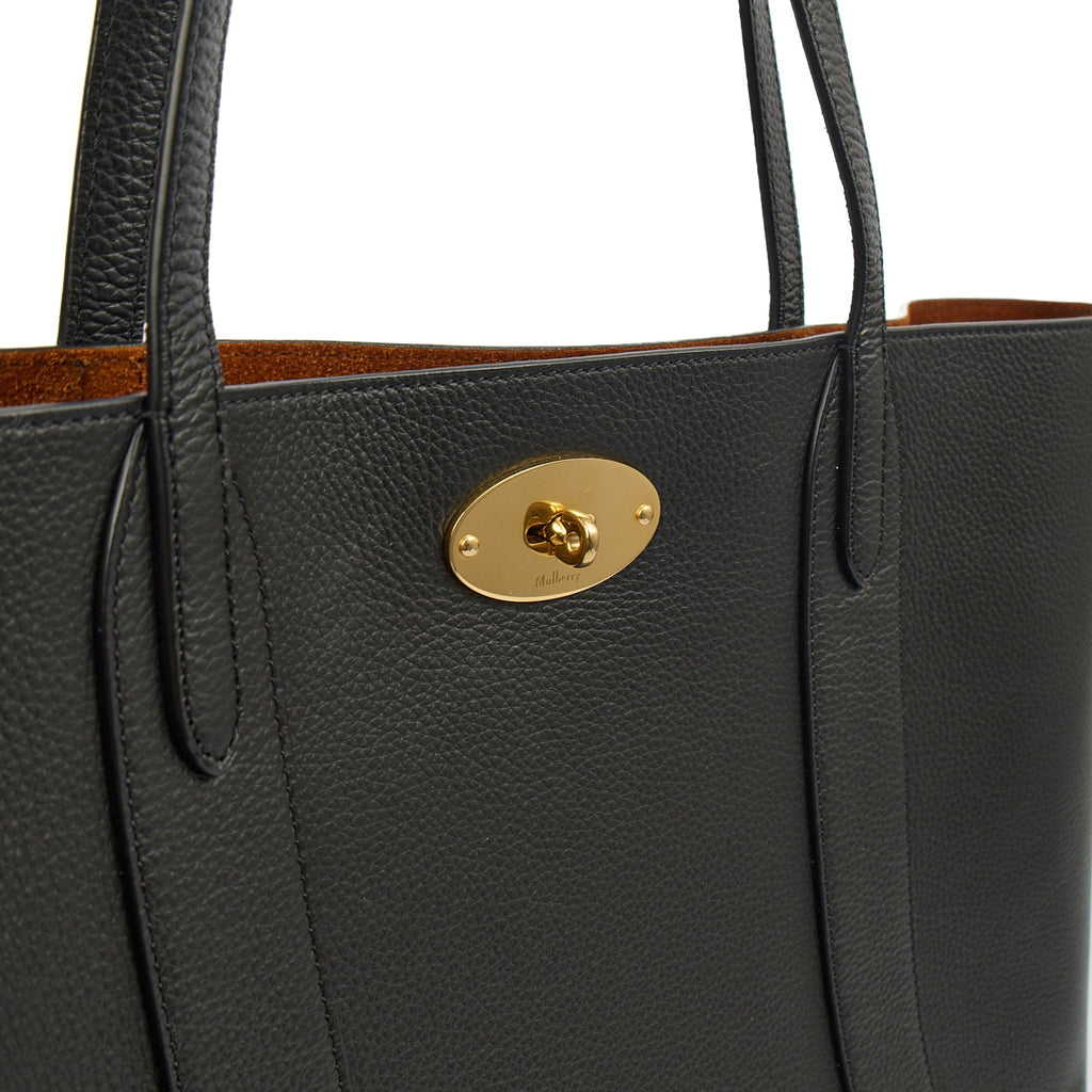 Mulberry Tote Bayswater Tote in Black, Leather — Back View