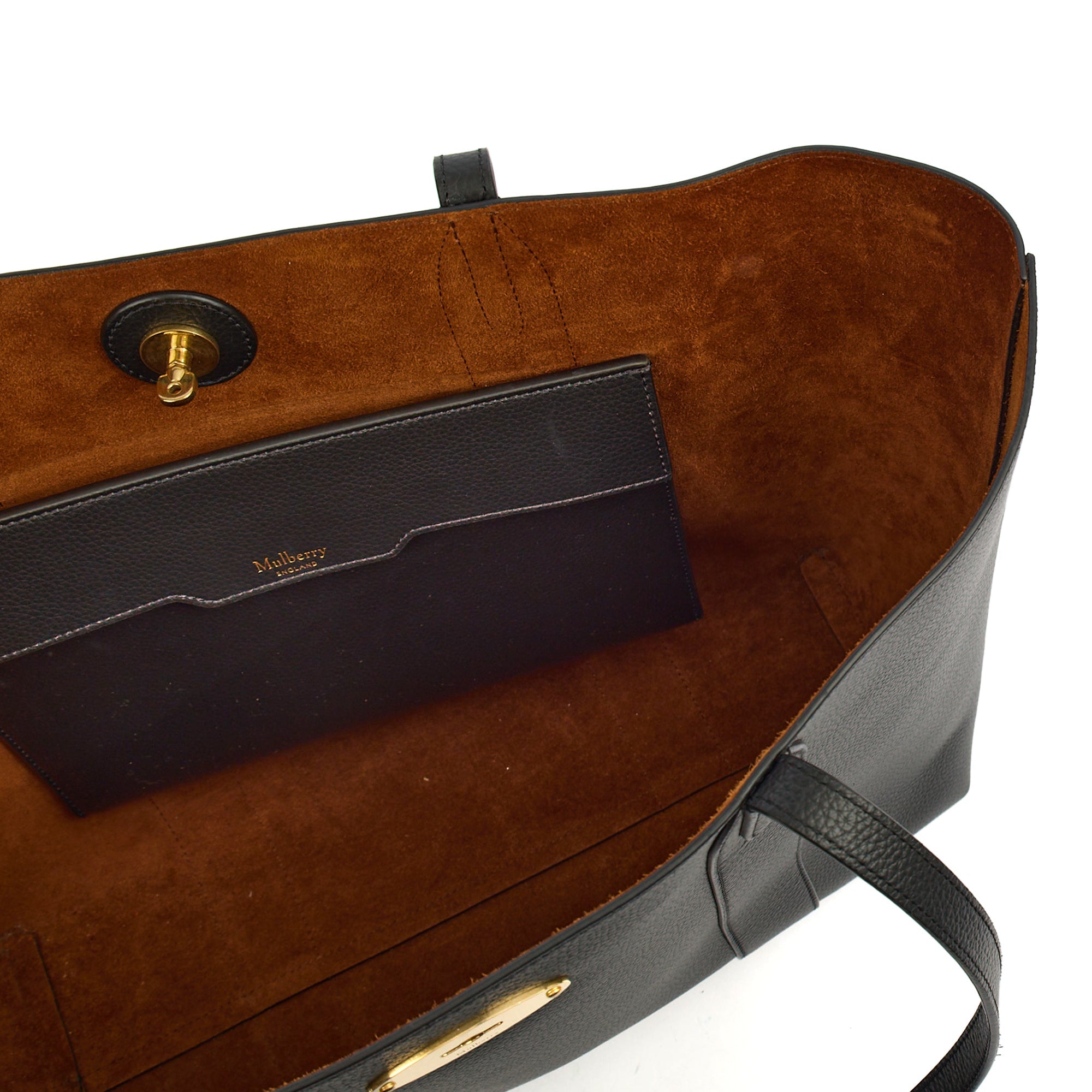Mulberry Tote Bayswater Tote in Black, Leather — Alternate View 7