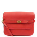 Mulberry Cross Body Belted Bayswater Satchel  in Scarlett, Calfskin Leather — Front View