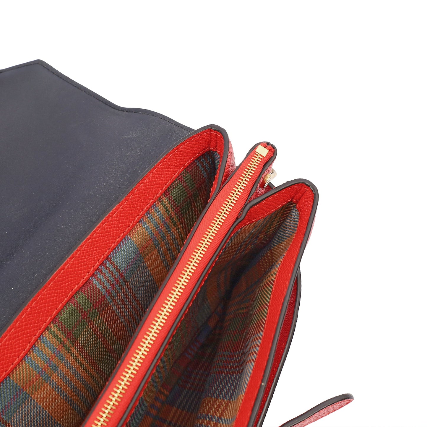 Mulberry Cross Body Belted Bayswater Satchel  in Scarlett, Calfskin Leather — Detail View