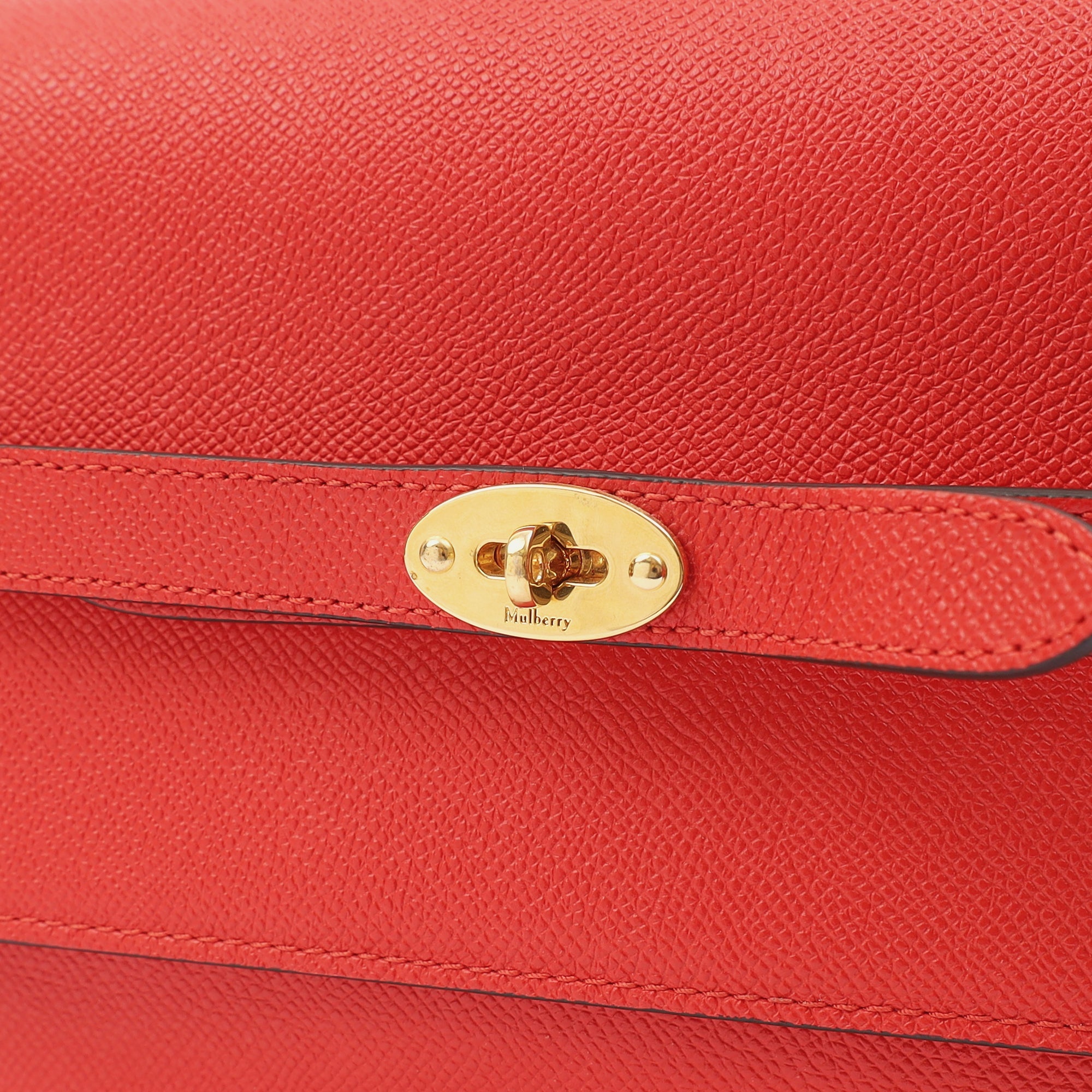 Mulberry Cross Body Belted Bayswater Satchel  in Scarlett, Calfskin Leather — Lifestyle View