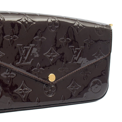 Louis Vuitton Cross Body Felicie Pochette in Amarante, Vernis — Alternate View 14