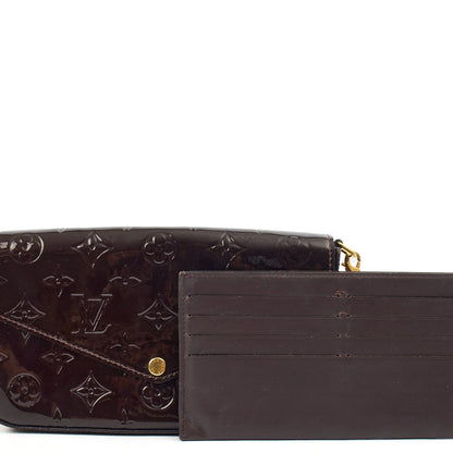 Louis Vuitton Cross Body Felicie Pochette in Amarante, Vernis — Alternate View 7