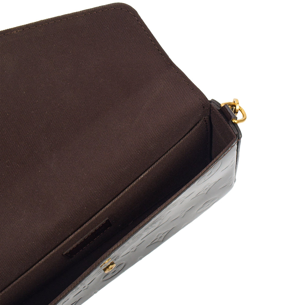 Louis Vuitton Cross Body Felicie Pochette in Amarante, Vernis — Alternate View 8