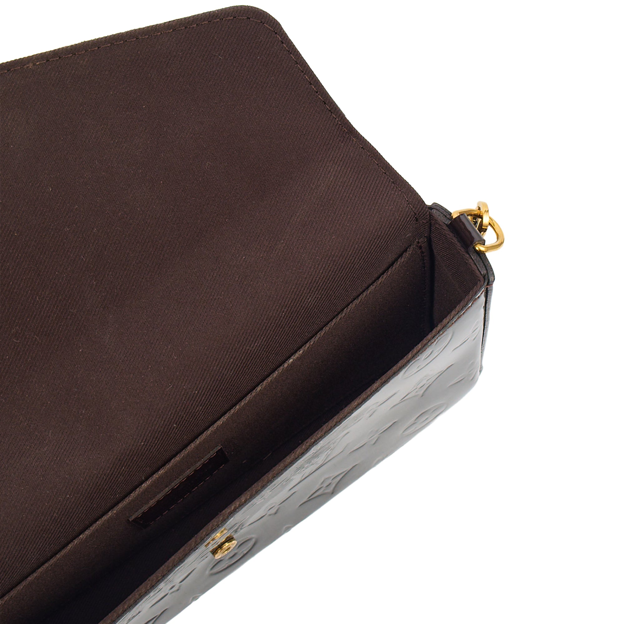 Louis Vuitton Cross Body Felicie Pochette in Amarante, Vernis — Alternate View 16