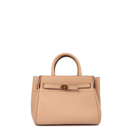 Mulberry Top Handle Belted Bayswater in Putty, Calfskin Leather — Front View