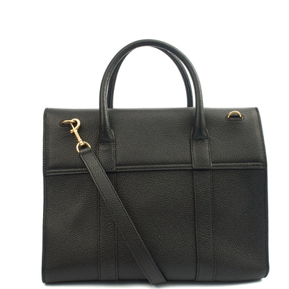 Mulberry Tote Bayswater with Strap in Black, Calfskin Leather — Alternate View 15