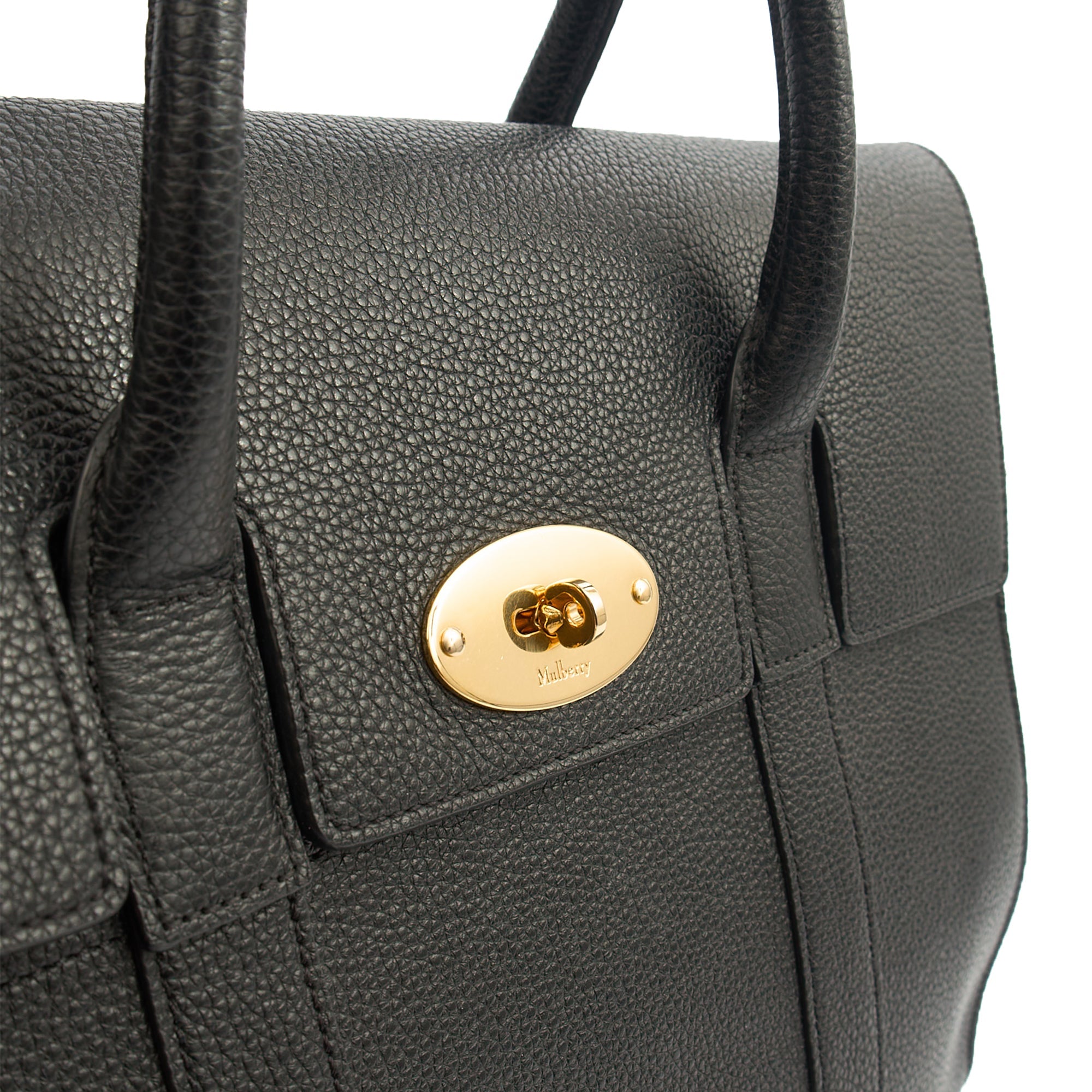 Mulberry Tote Bayswater with Strap in Black, Calfskin Leather — Alternate View 18