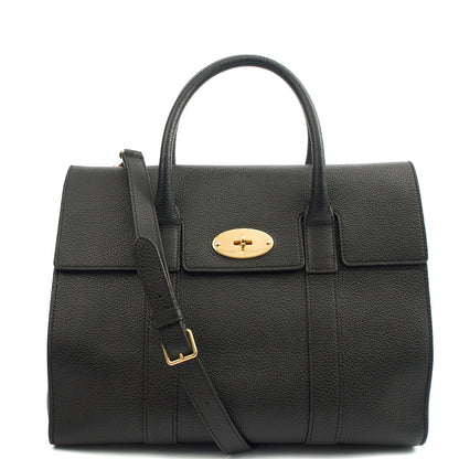 Mulberry Tote Bayswater with Strap in Black, Calfskin Leather — Alternate View 13