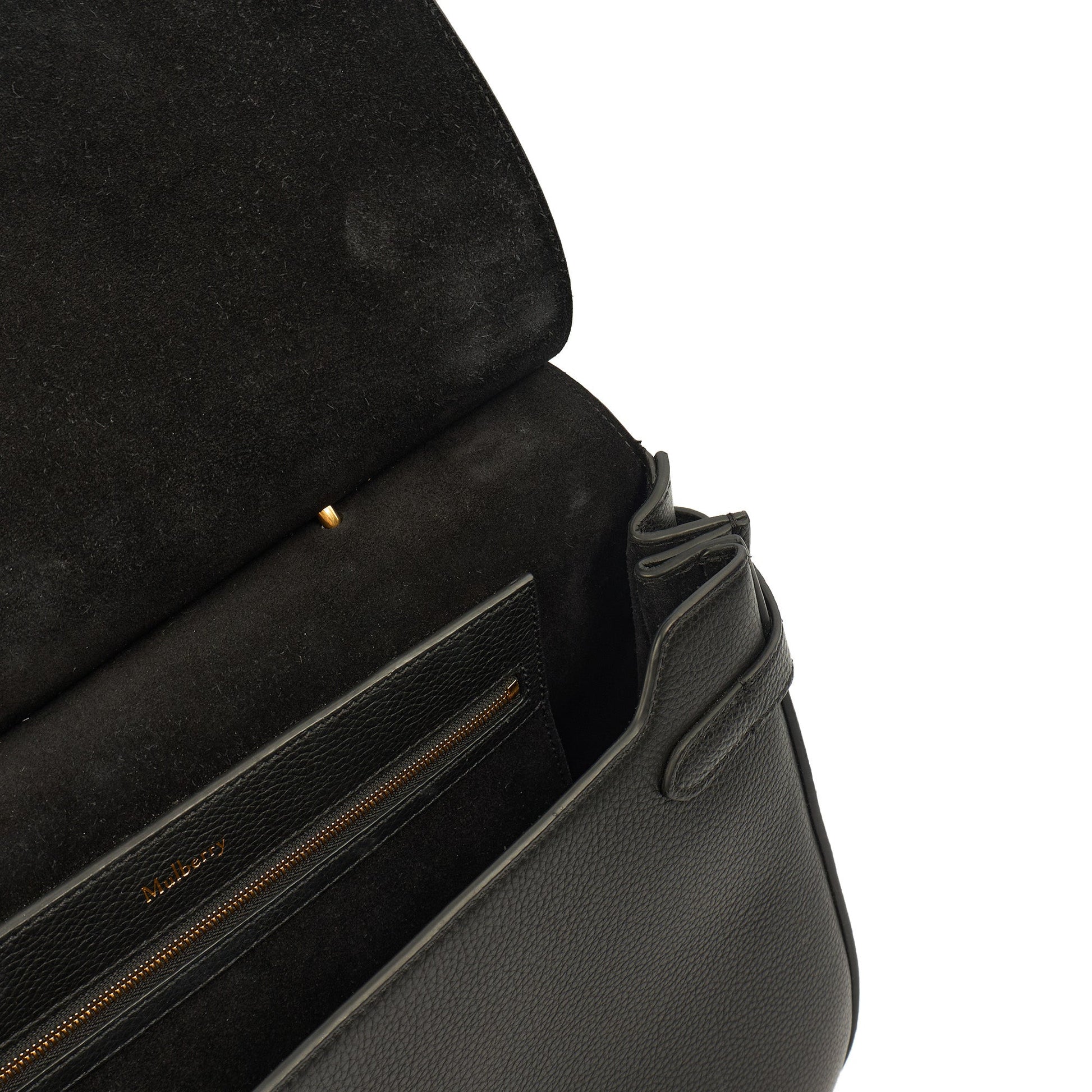 Mulberry Cross Body Amberley in Black, Calfskin Leather — Alternate View 8