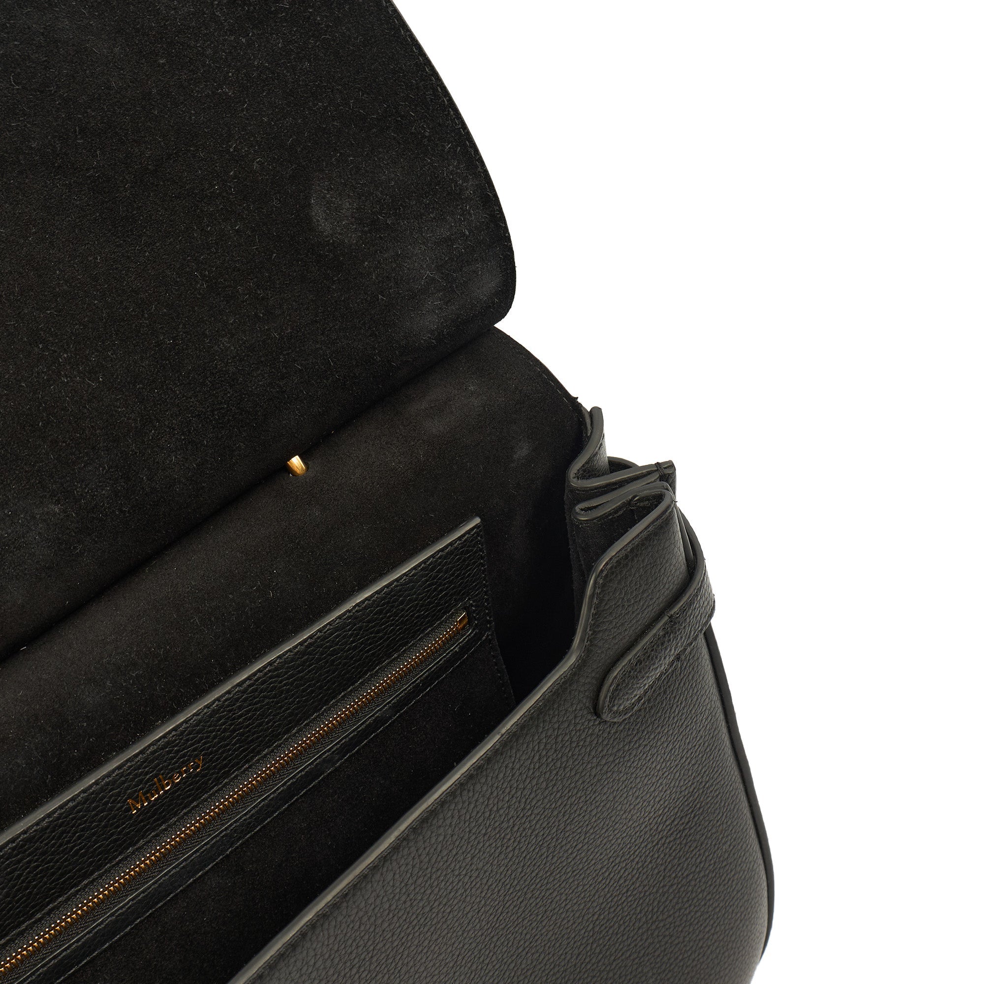 Mulberry Cross Body Amberley in Black, Calfskin Leather — Alternate View 8