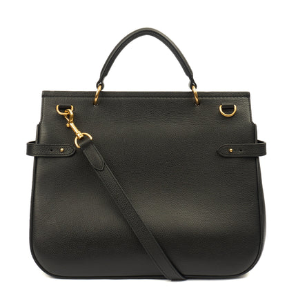 Mulberry Cross Body Amberley in Black, Calfskin Leather — Top View