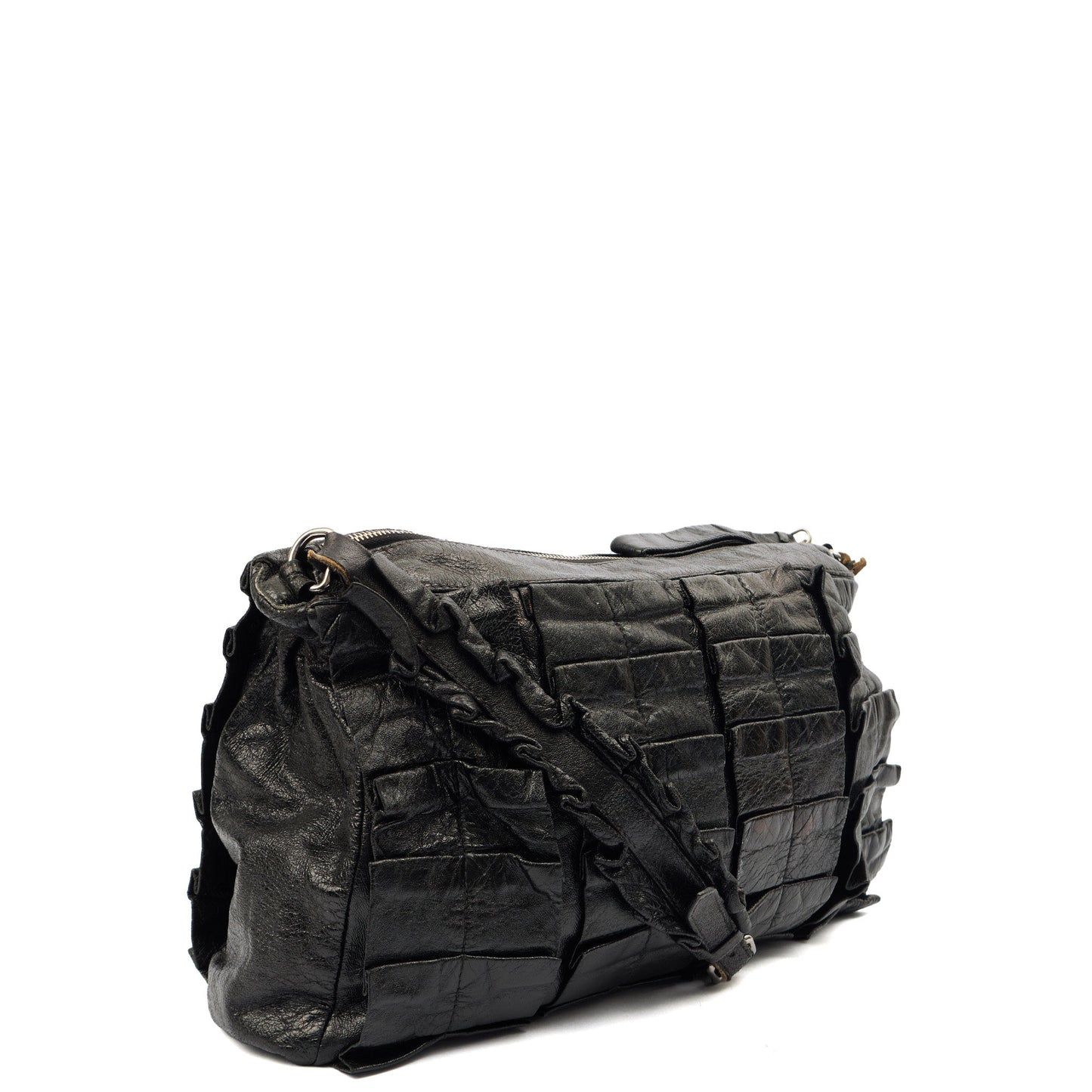 Miu Miu Tote Shoulder Bag in Black, Leather — Back View