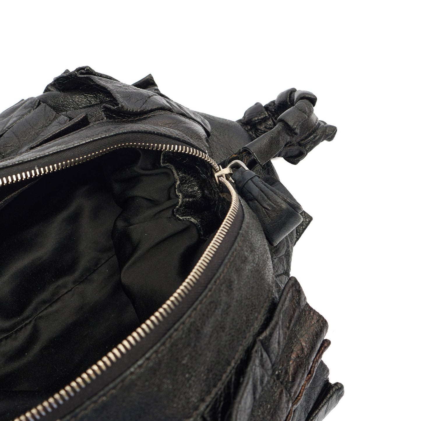 Miu Miu Tote Shoulder Bag in Black, Leather — Alternate View 7