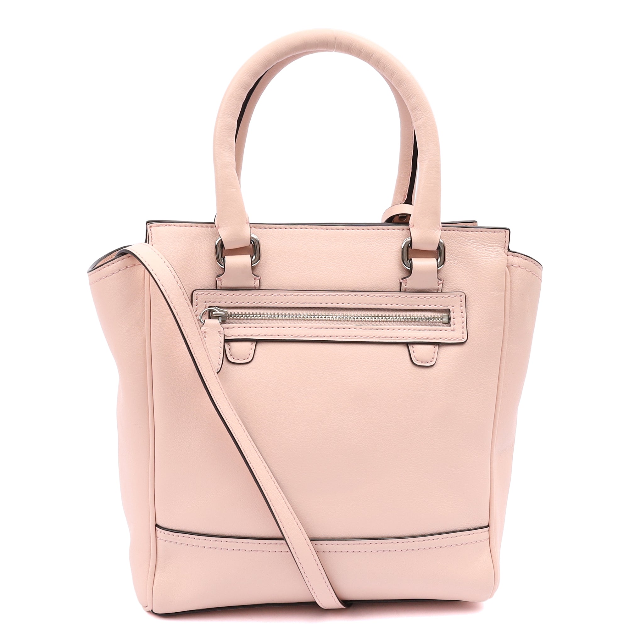 Coach Tote Legacy Shoulder Bag in Pink, Leather — Back View
