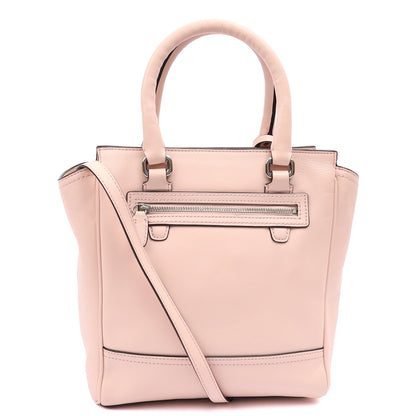 Coach Tote Legacy Shoulder Bag in Pink, Leather — Back View
