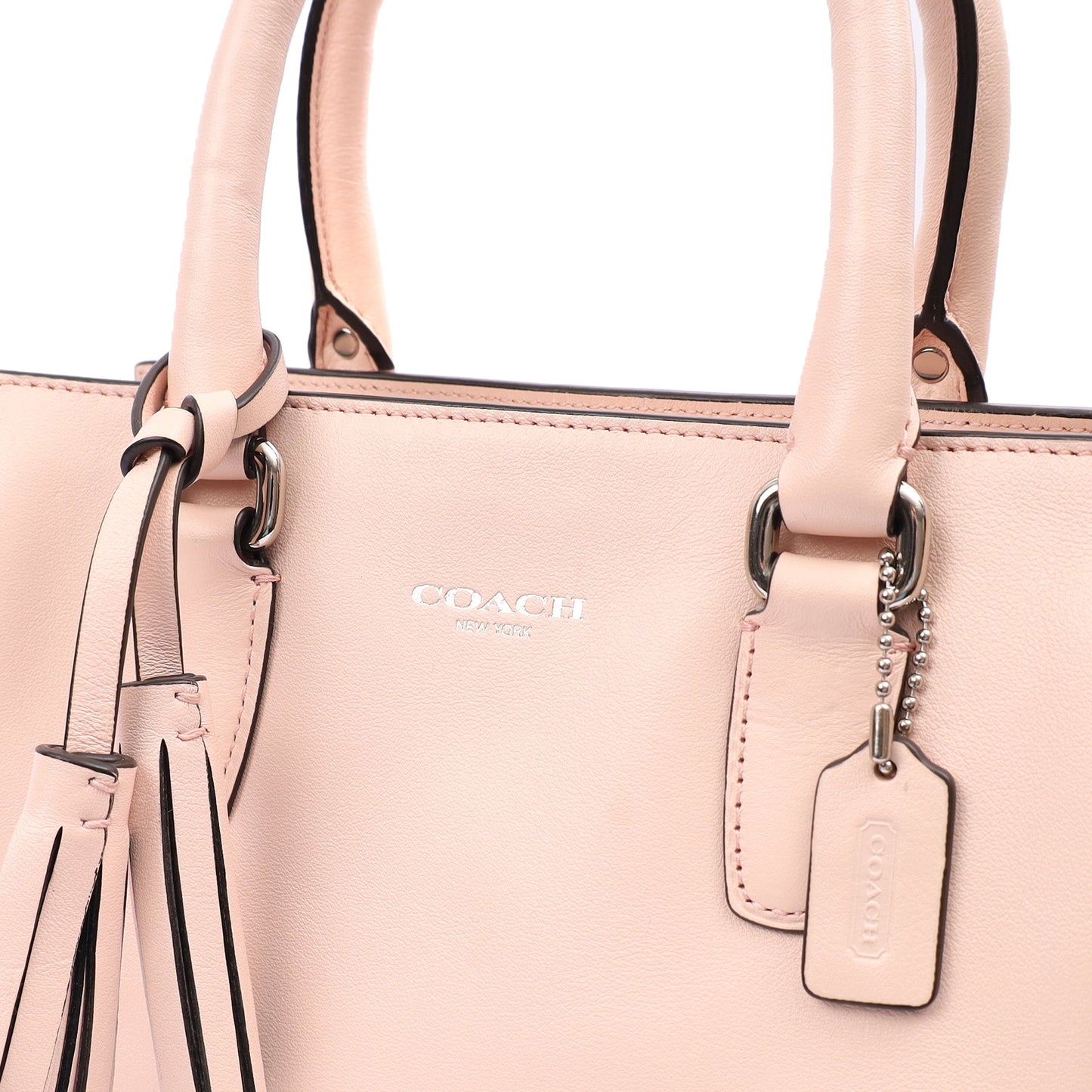 Coach Tote Legacy Shoulder Bag in Pink, Leather — Alternate View 12