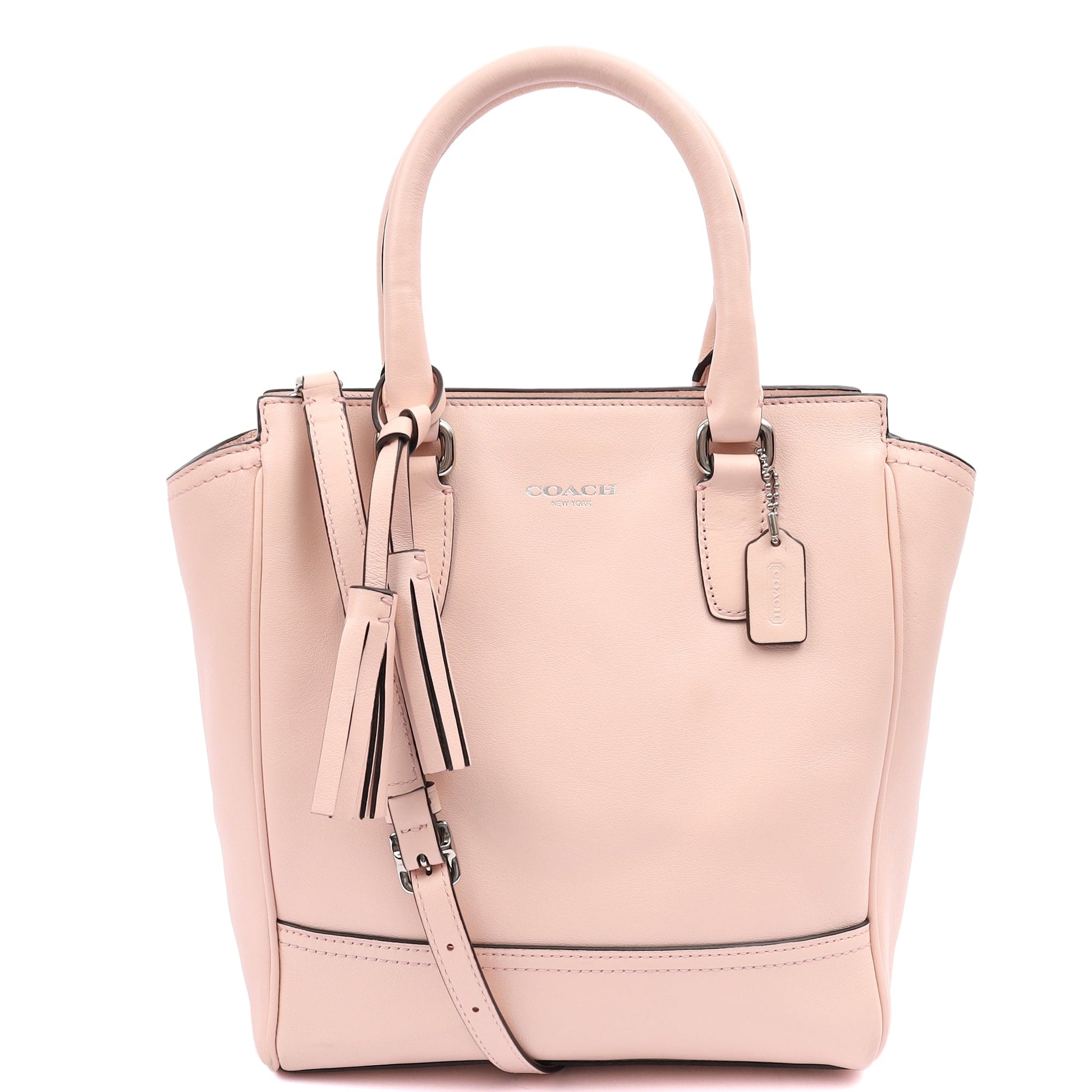 Coach Tote Legacy Shoulder Bag in Pink, Leather — Alternate View 7