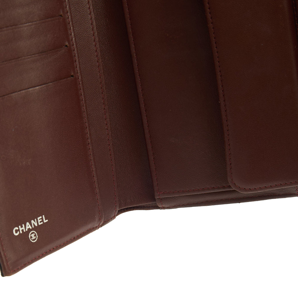 Chanel Purse Classic Long Flap Wallet in Black, Lambskin Leather — Alternate View 10