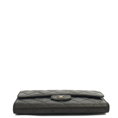 Chanel Purse Classic Long Flap Wallet in Black, Lambskin Leather — Alternate View 15