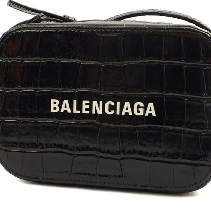 Balenciaga Cross Body Everyday Camera Bag - XS in Black, Exotic Effect Leather — Alternate View 12