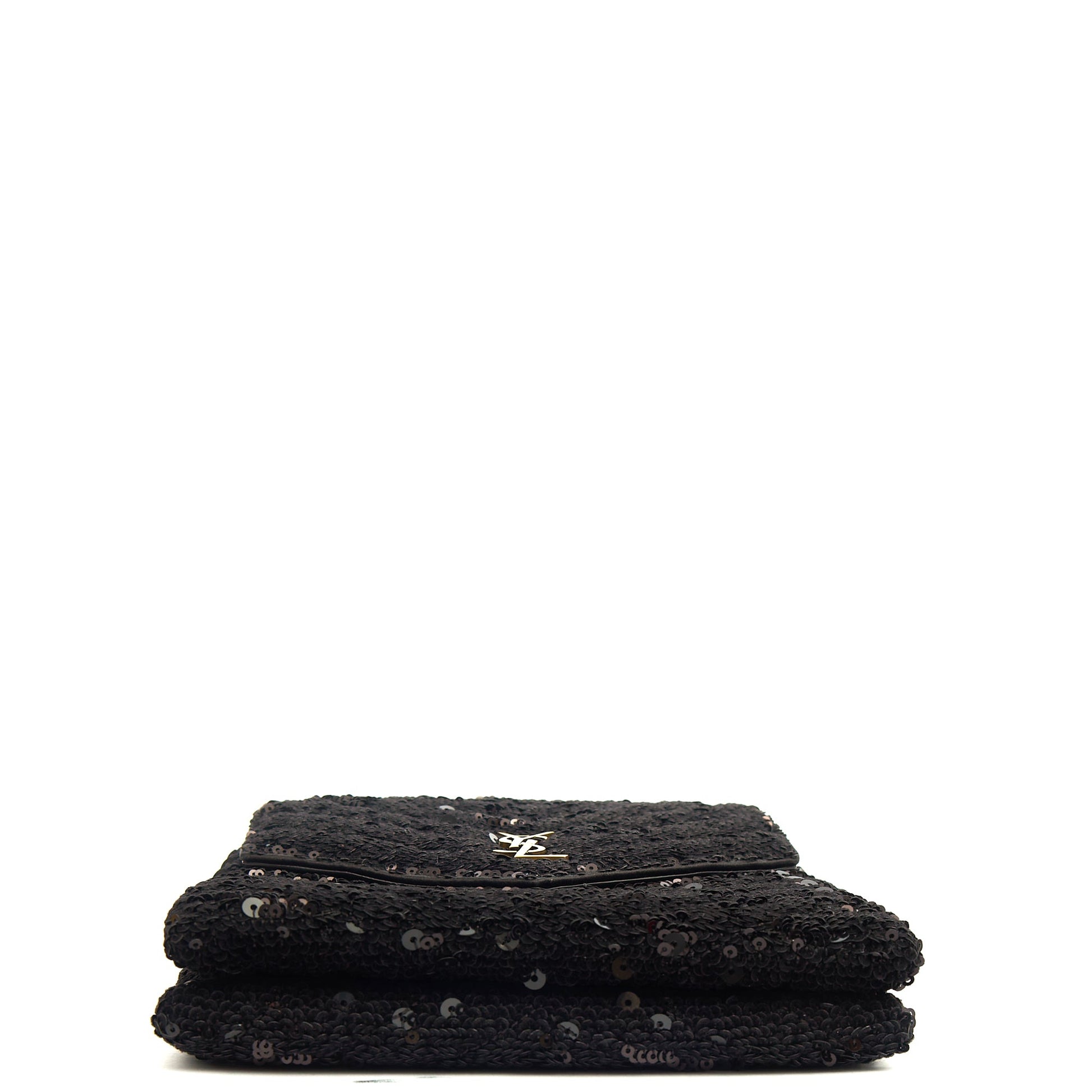 Saint Laurent Cross Body Shoulder Bag in Brown, Leather — Top View