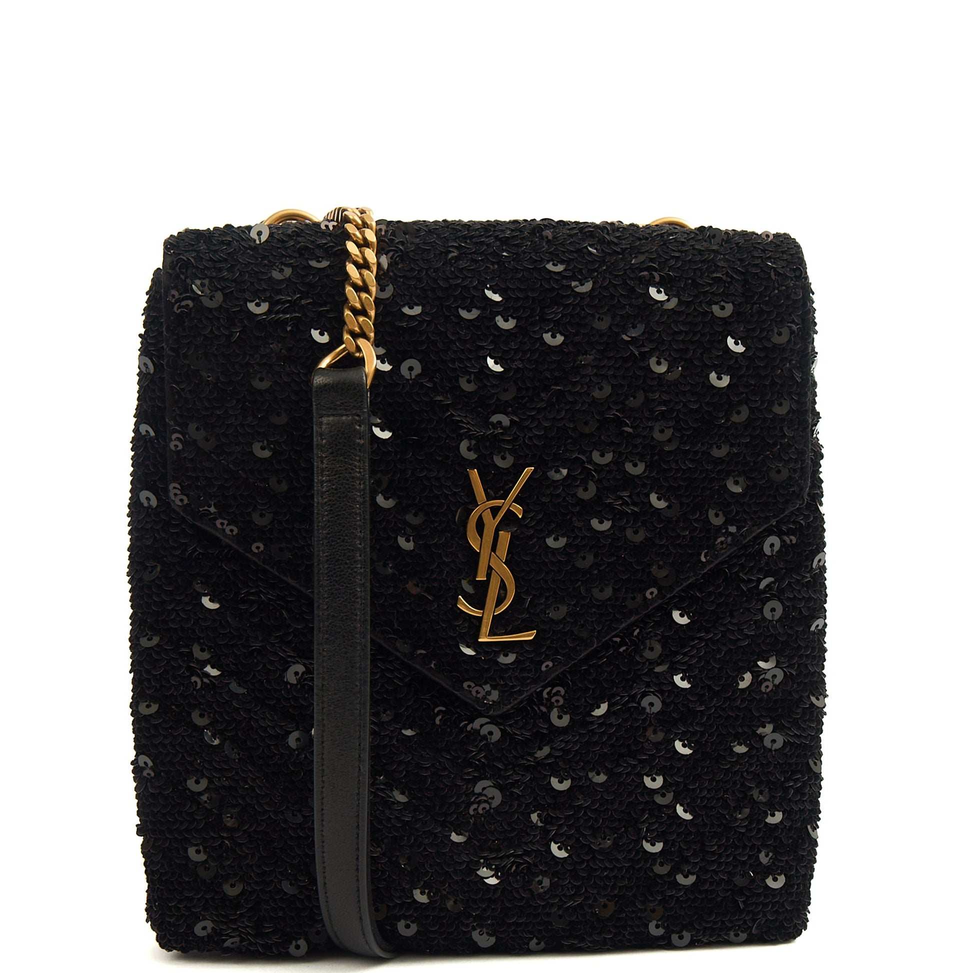 Saint Laurent Cross Body Shoulder Bag in Brown, Leather — Alternate View 7