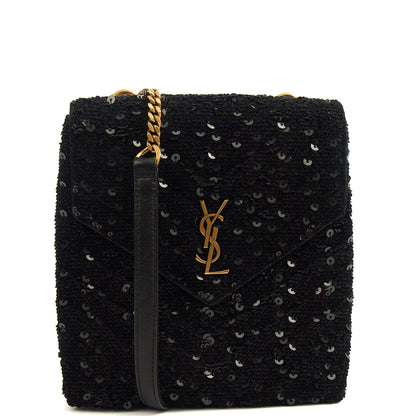 Saint Laurent Cross Body Shoulder Bag in Brown, Leather — Alternate View 7