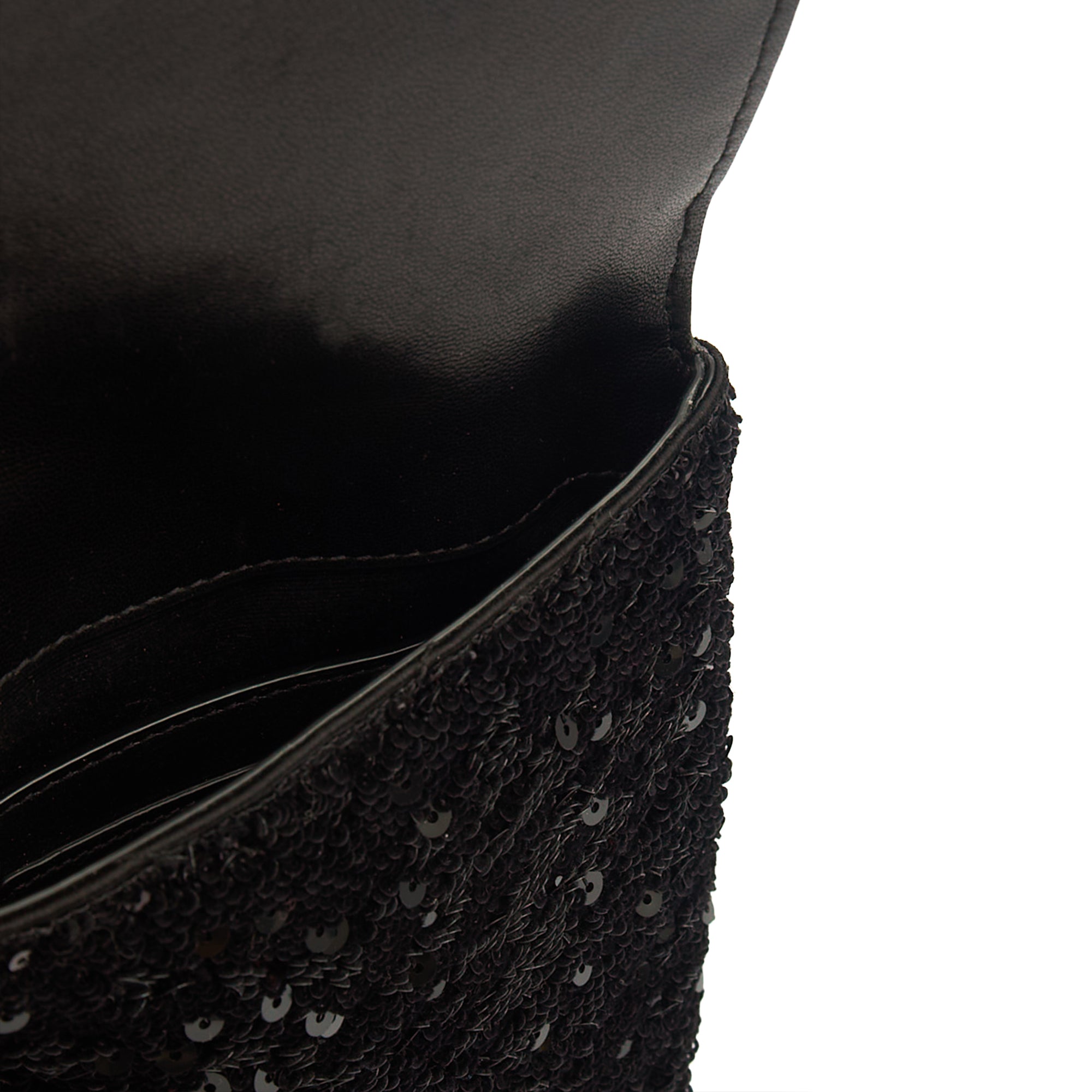 Saint Laurent Cross Body Shoulder Bag in Brown, Leather — Detail View