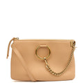 Chloe Cross Body Faye - Small in Neutral, Calfskin Leather — Front View