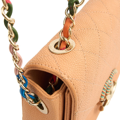 Chanel Cross Body Cuba CC Bag in Orange, Caviar Leather — Alternate View 26