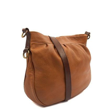 Mulberry Tote Mitzy Hobo in Oak, Calfskin Leather — Side View