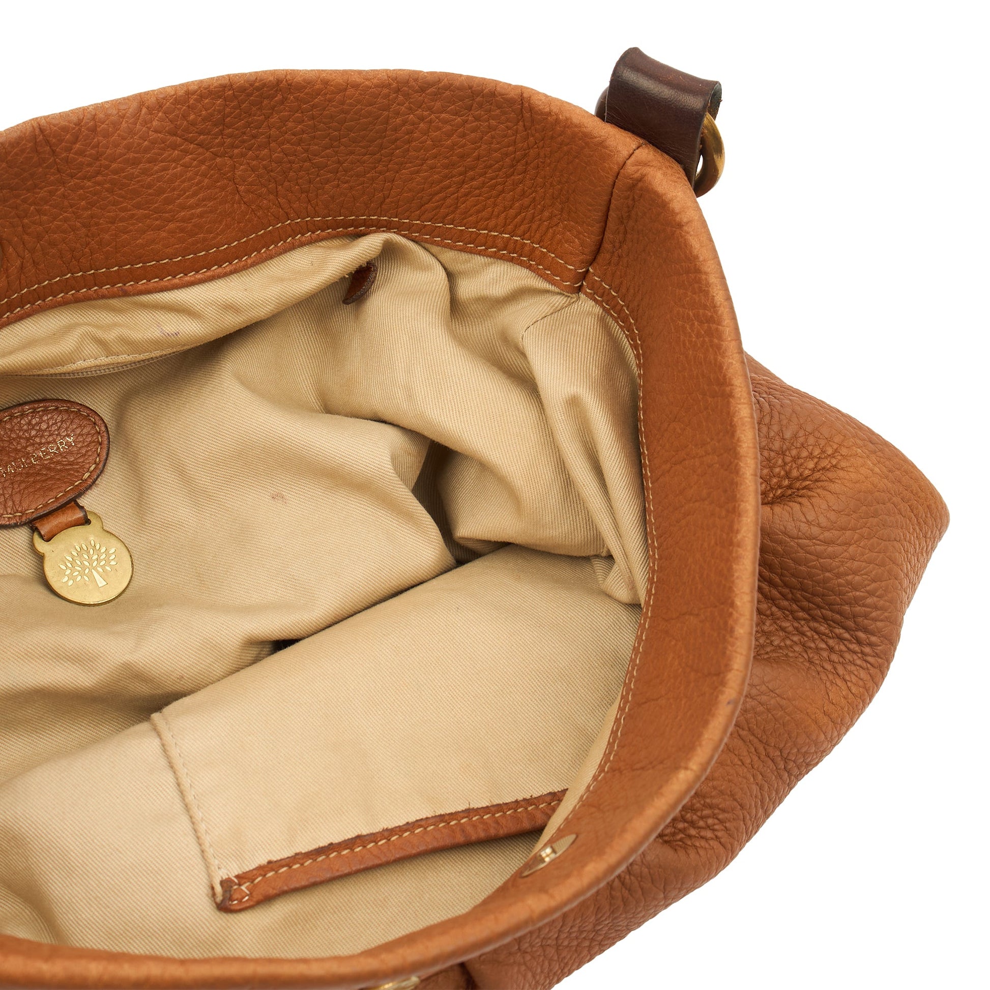 Mulberry Tote Mitzy Hobo in Oak, Calfskin Leather — Alternate View 17