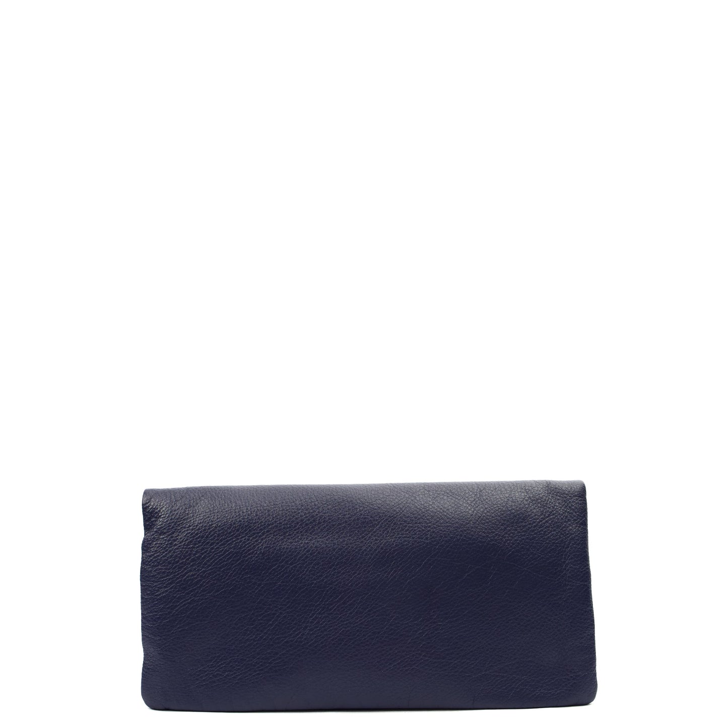 Mulberry Clutch Daria Pouch in Blue, Calfskin Leather — Back View