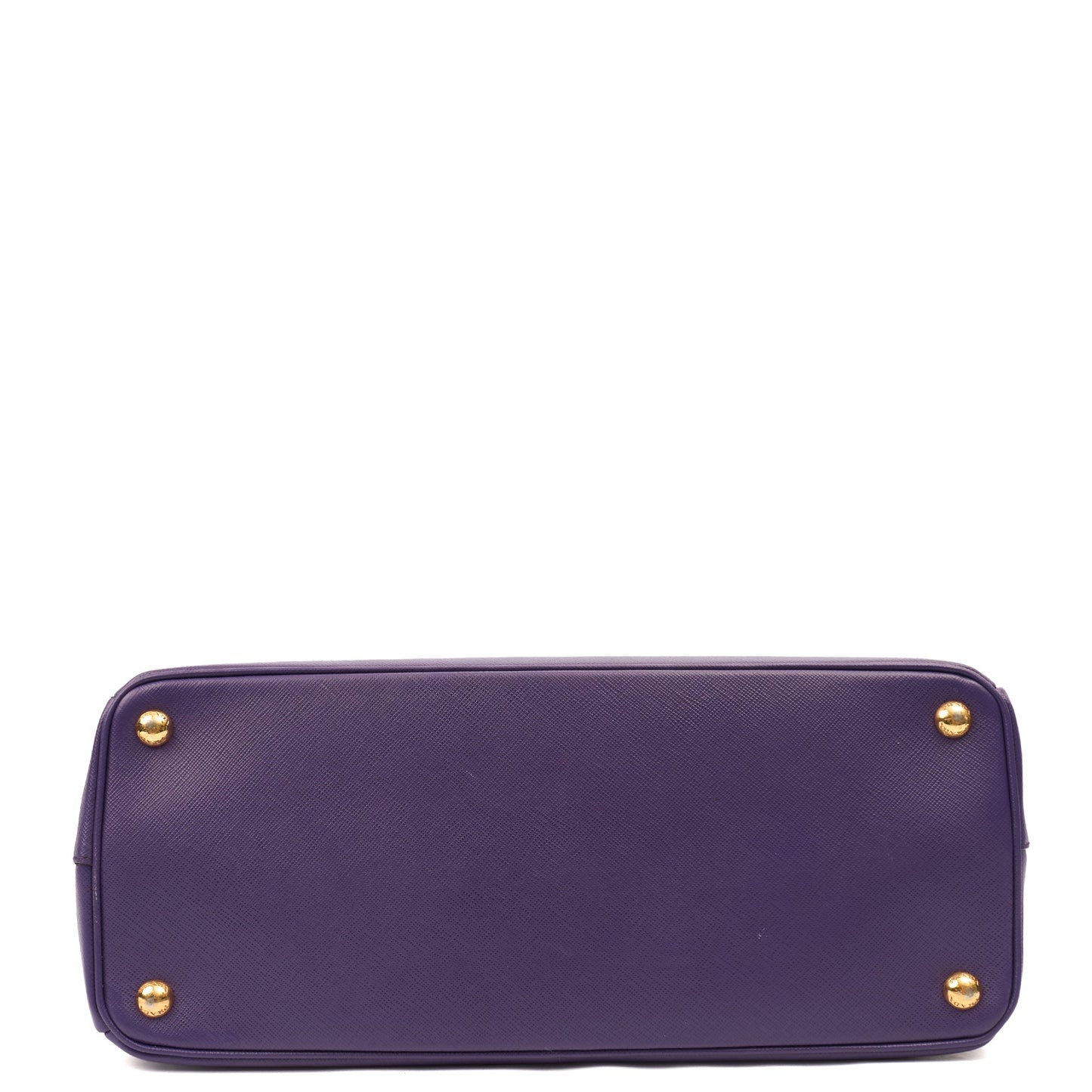 Prada Tote Leather Tote  in Purple, Saffiano Leather — Alternate View 11