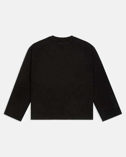 KAIZEN MARKET EVERYDAY LONGSLEEVE BLACK — XS — Side View