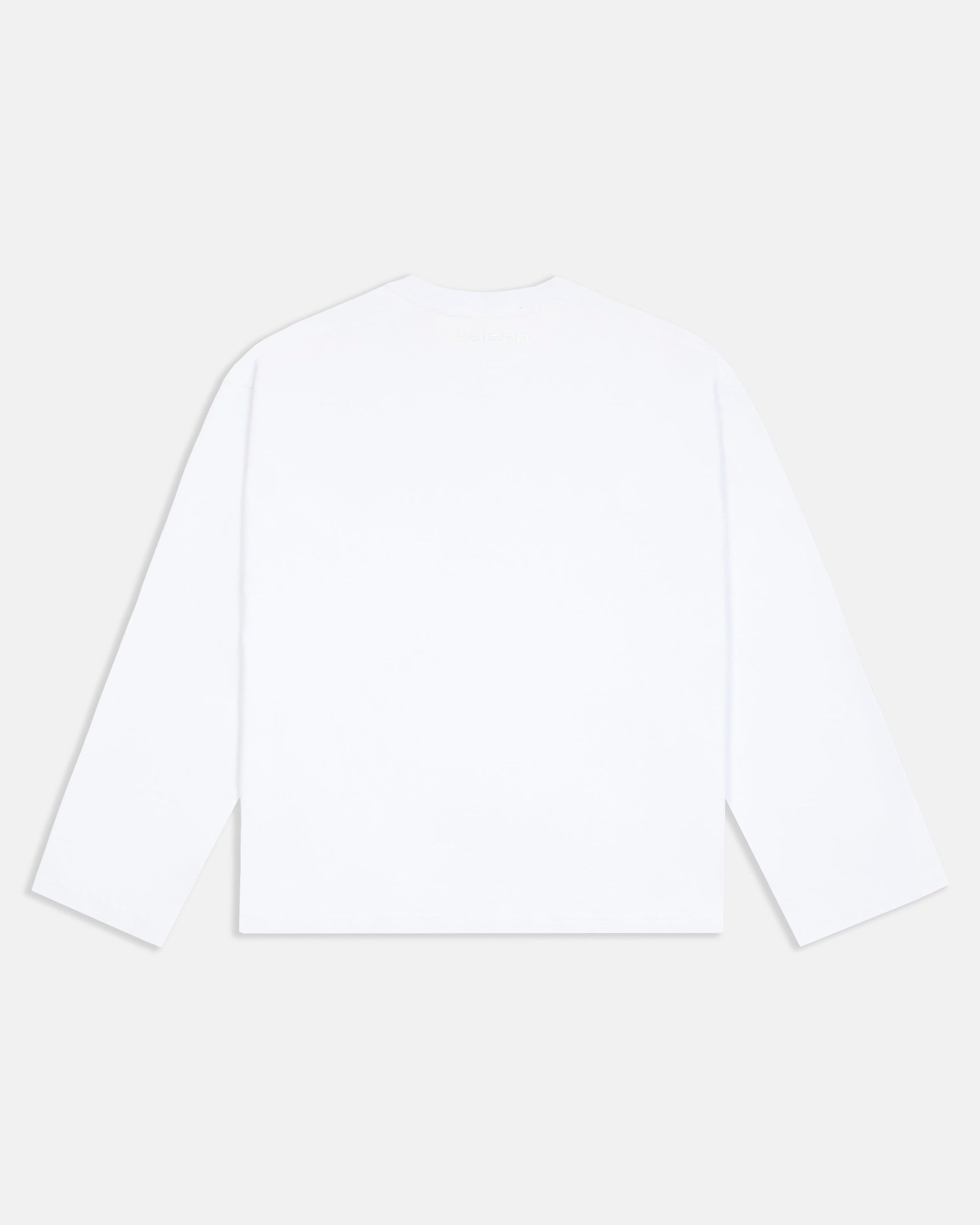 KAIZEN MARKET EVERYDAY LONGSLEEVE WHITE — XS — Side View