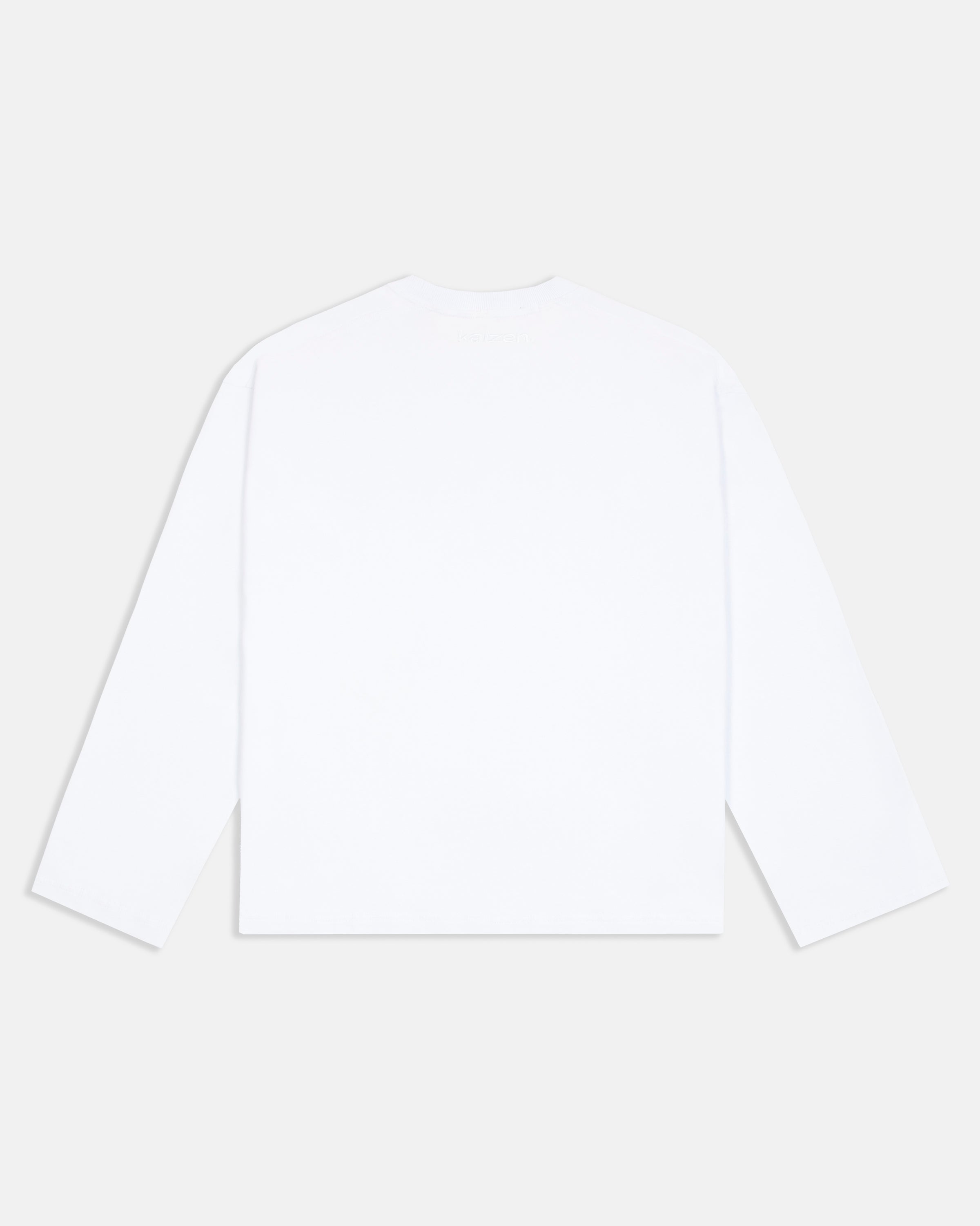 KAIZEN MARKET EVERYDAY LONGSLEEVE WHITE — XS — Side View