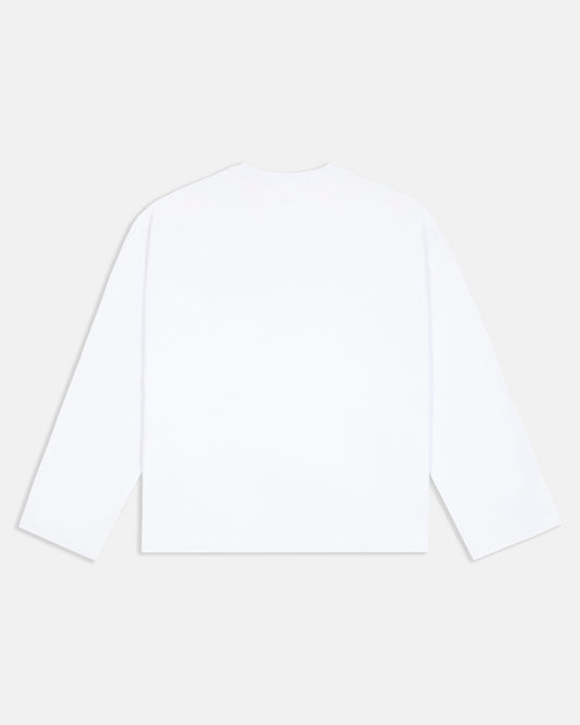 KAIZEN MARKET EVERYDAY LONGSLEEVE WHITE — XS — Side View