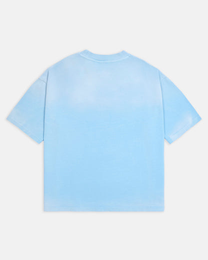 KAIZEN MARKET SUNFADED TEE BLUE — XS — Side View