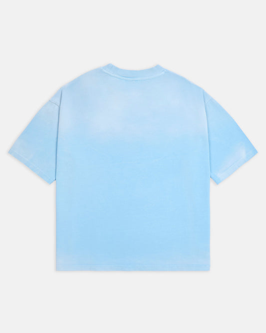 KAIZEN MARKET SUNFADED TEE BLUE — XS — Side View