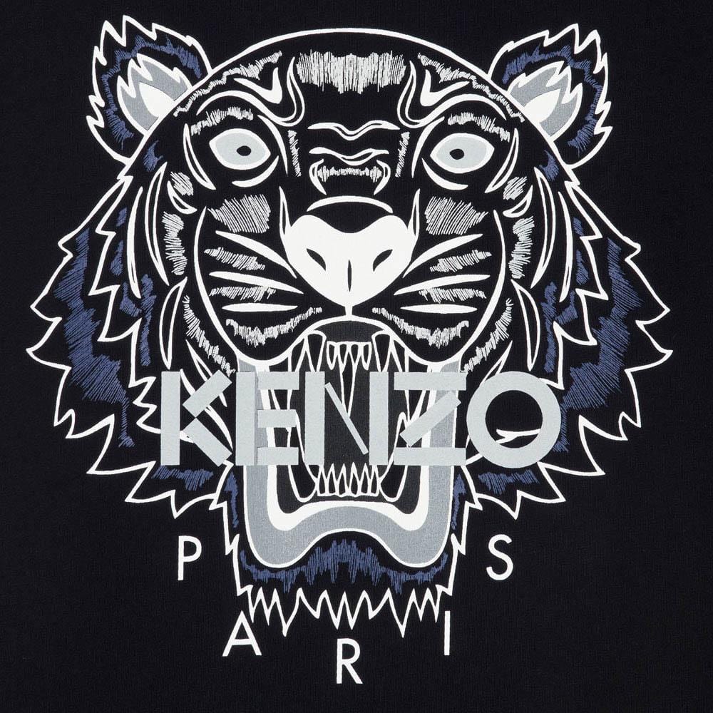 Kenzo Tiger T-Shirt Black — XXS — Side View