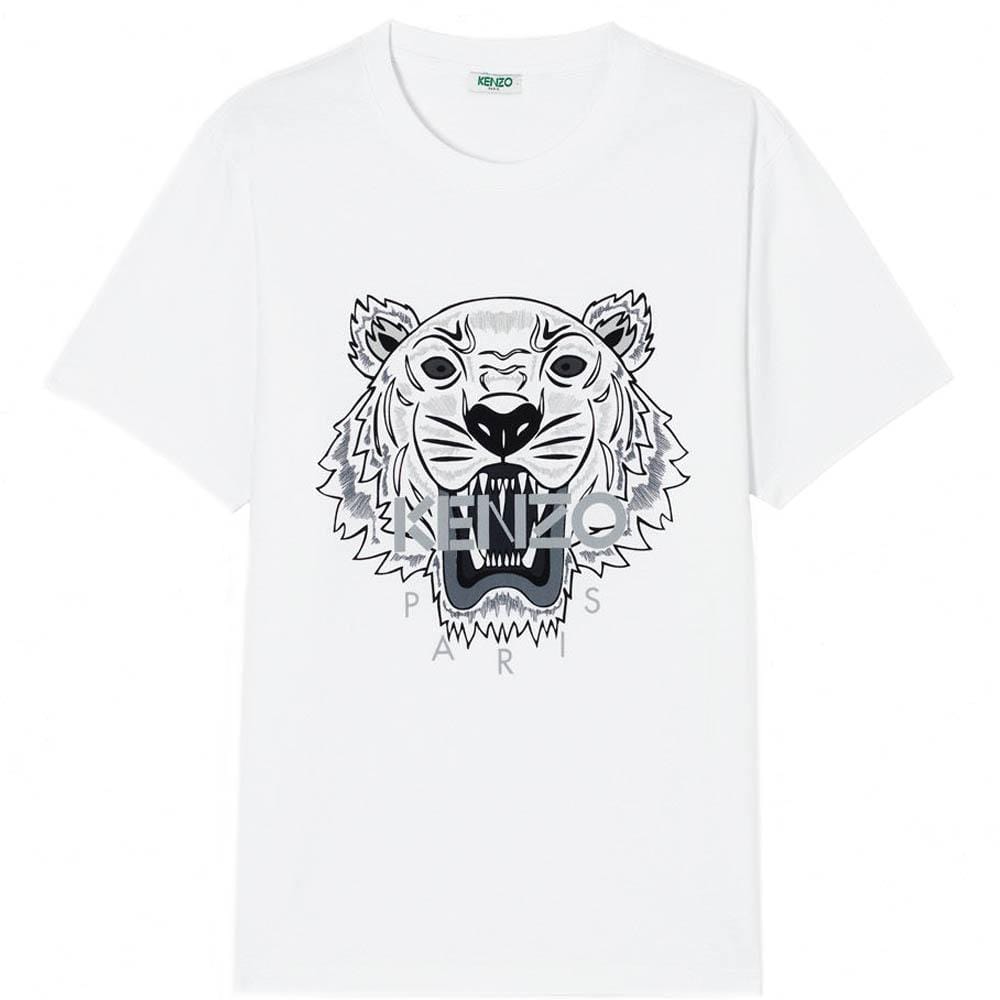 Kenzo Tiger T-Shirt White — XXS — Front View