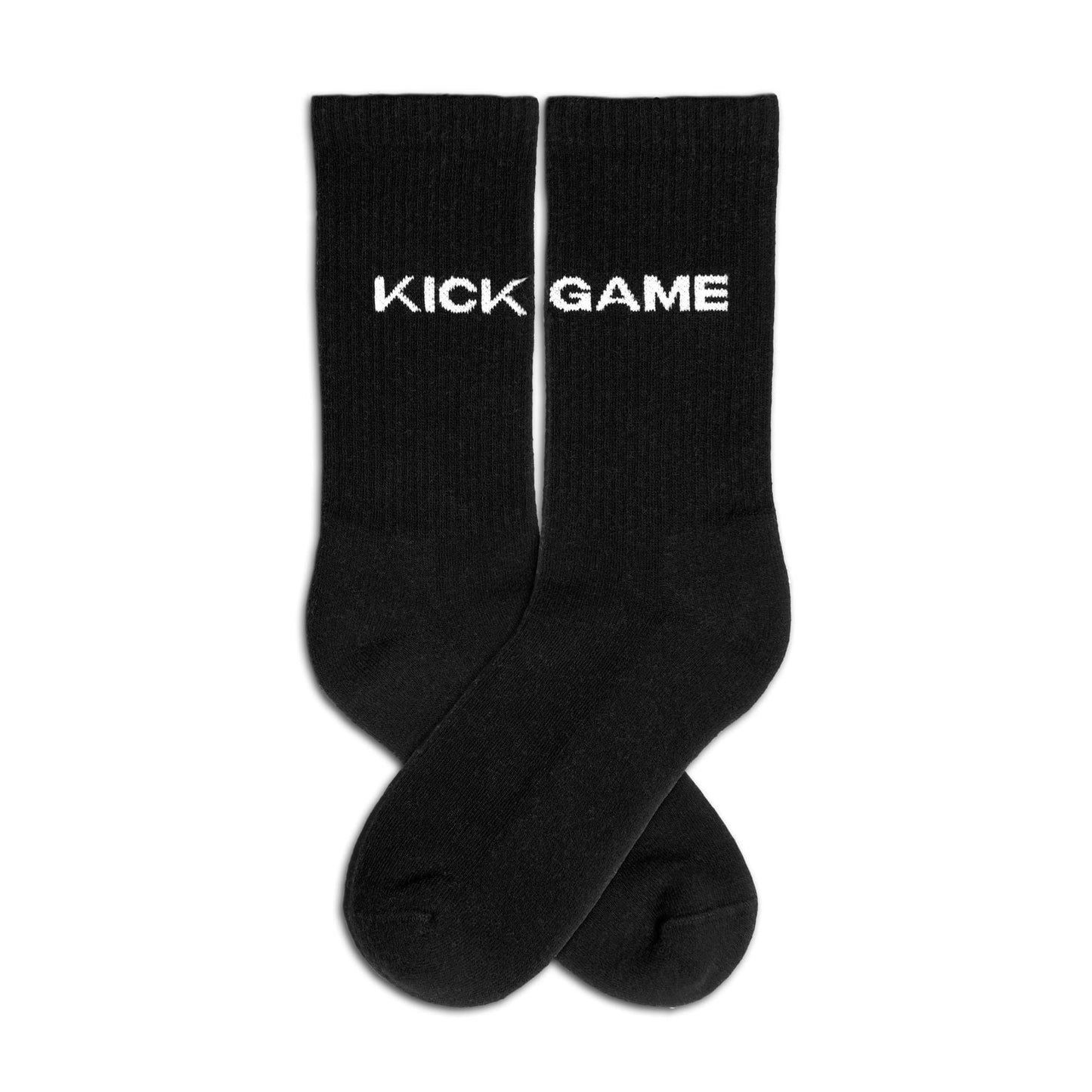 Kick Game 3 Pack Socks "Black White Grey" — UK 5 - UK 8 — Side View